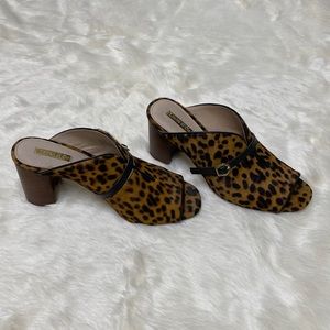 Louise et Cie Leopard print mule